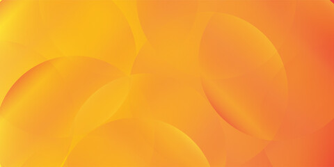 Abstract orange background with circles. Vector illustration