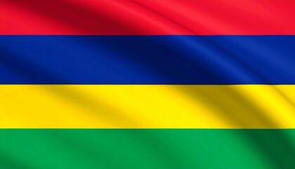 Fototapeta premium flag of Mauritius