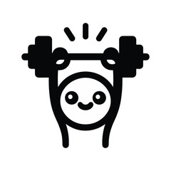 Almost Easy – Confident Stickman Figures Vector Design
