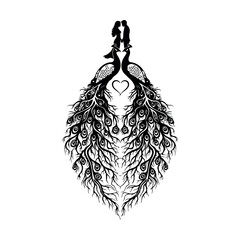 Abstract geometric pattern with vibrant color accents