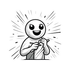 Final Touches – Excitement Stickman Figures Vector Design