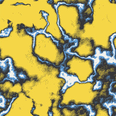 Seamless pixel lava vector pattern inspired by retro video games and anime aesthetics. Abstract liquid fire with dithered, noisy, grunge, nostalgic 8-bit