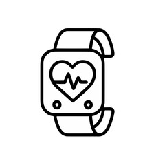 Outline icon for wearable health censor IFCG Sn02)