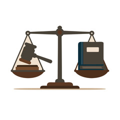 "Accountability vs Cancel Culture" icon - The balance between the hammer (punishment) and the book (education/correction).