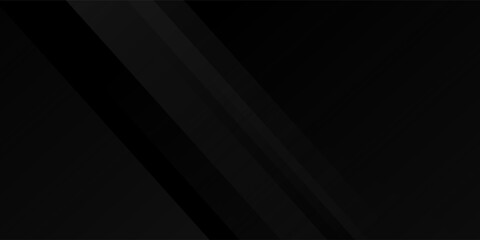 Obraz premium Dark deep black dynamic abstract vector background with diagonal lines.