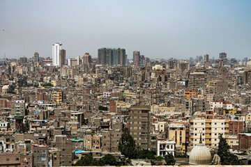 Views of Cairo from the Muhammad Ali Mosque. Egypt