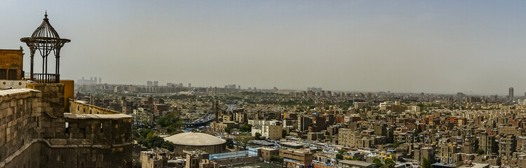Views of Cairo from the Muhammad Ali Mosque. Egypt