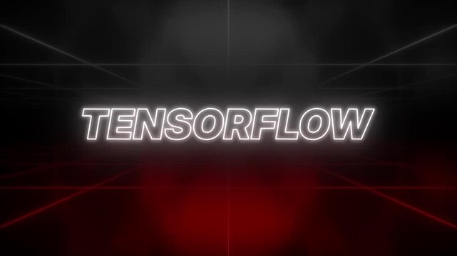 TensorFlow Text 80s Style &ndash; Retro Aesthetic Background