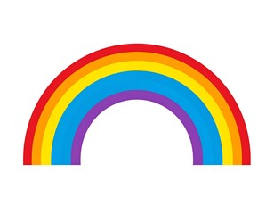 Fototapeta premium Simple rainbow graphic