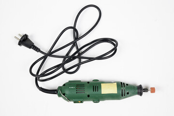 Power tool engraver isolated on white background