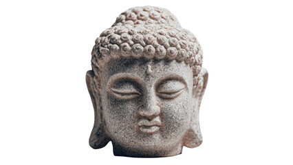 Obraz premium Buddha Head Statue with transparent background