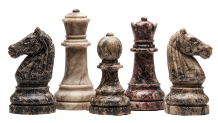 Chess Pieces with Transparent Background
