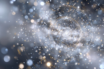 This artwork illustrates an abstract visualization of a neural network, highlighting the intricate flow of data through interconnected nodes