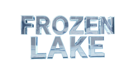 Frozen Lake Text Effect