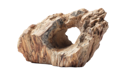 Petrified Wood Piece with Hole