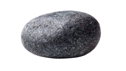 Smooth Stone on Transparent Background