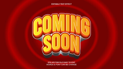 Coming Soon - Bold, 3D, Pop Art, Cartoon Text Effect
