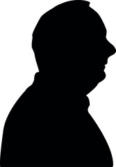 a man head silhouette vector