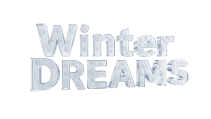 Winter Dreams Text Effect with Snowflakes