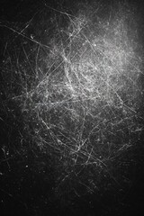 Abstract black and white texture with scratches, dust and grunge effect for vintage design