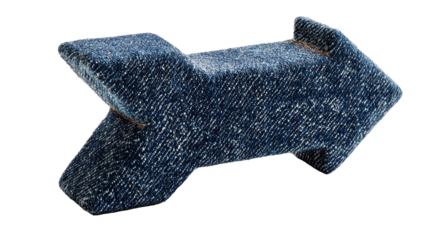Denim Arrow Sign