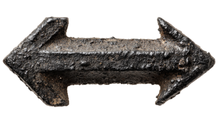 Double Arrow Isolated on Black