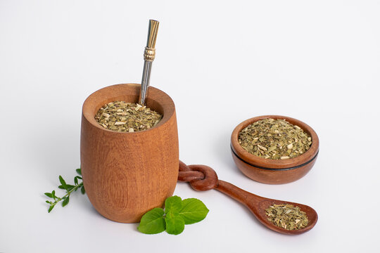 Typical Argentine mate, an infusion drink made from yerba mate