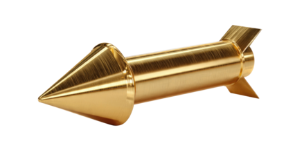 Golden Rocket Isolated