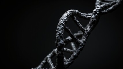 A close-up of dark, swirling graphite forms. The polished surface reflects light, creating a sense of depth and intricacy against a dark, blurred background.