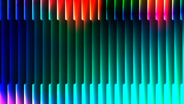 eon rainbow glass stripes, Futuristic vertical gradient bars abstract background in cyan blue red