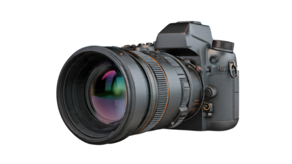 Modern DSLR Camera with Big Lens