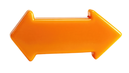 Orange Arrow, Isolated