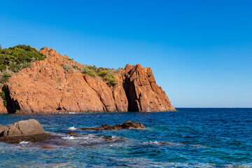 Small beach near Calanque de Maupas, C&ocirc;te d&rsquo;Azur. France