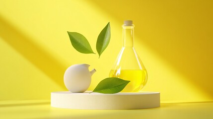 Vibrant Yellow Frontal Blank Background