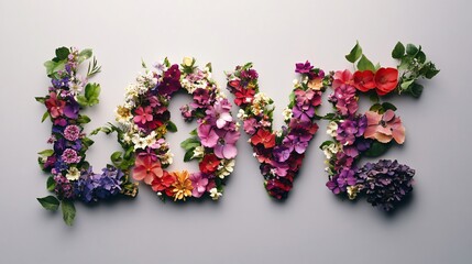 Floral LOVE Creation for Valentine's Day