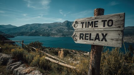 Obraz premium Handmade Wooden Arrow Sign with 