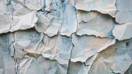 Video A close-up shot of a piece of paper stuck to a wall with a handwritten message