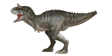 Ferocious dinosaur roaring with fierce expression