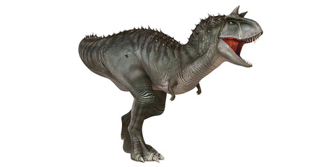 Naklejka premium Fierce dinosaur roaring dramatically