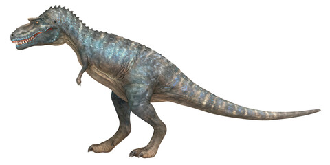 Realistic 3D rendering of a T. rex dinosaur