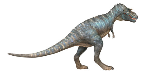 Realistic depiction of a Tyrannosaurus rex dinosaur.