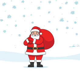 santa claus with gifts