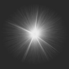 Radiant burst of light emanating outward, perfect for adding a luminous glow and dramatic flair to your designs with its vector origin