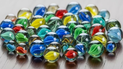 Colorful Transparent Marble Assortment