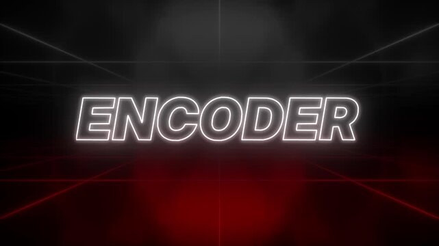 Encoder Text 80s Style &ndash; Retro Aesthetic Background