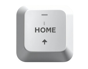High-Detail Home Key Symbol on Sculpted Keycap