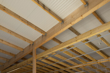 chantier d'une maison &agrave; ossature bois