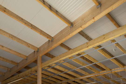 chantier d'une maison &agrave; ossature bois