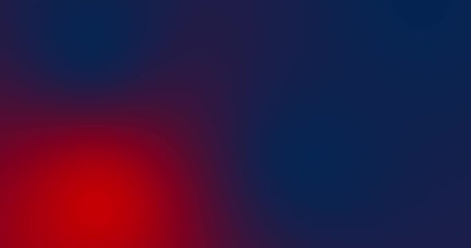 Abstract deep blue and red gradient with smooth transitions, soft blur, and subtle atmospheric glow. Dark modern color blend creating a vivid, moody, seamless loopable 4K background for motion design.