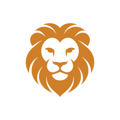 Lion head icon on White Background Vector Art Illustration on white background.